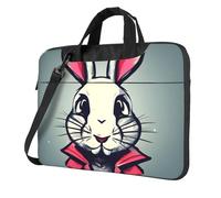Tamiger Bunny Rabbit Print Stylish Laptop Bag Portable Notebook Case Business Office Commute Weekend Trips