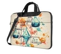 Tamiger Chemistry Print Print Stylish Laptop Bag Portable Notebook Case Business Office Commute Weekend Trips