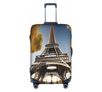 Tamiger Cityscape Paris Eiffel Tower France Print Universal Travel Suitcase Cover Luggage Protector Elastic Lightweight Reusable