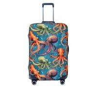 Tamiger Color Octopus Print Elastic Washable Baggage Protector Universal Suitcase Cover Travel Luggage Cover