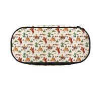 Tamiger Cowboy Ride Horse Print Functionality Storage Pencil Bag School Students Boys Girls Everyday Use Practical