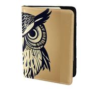 Tamiger Cute Owl Print 5.5in Passport Travel Document Wallet Unisex Gift for Vacations Business Trips