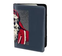 Tamiger Cute Santa Claus Print 5.5in Passport Travel Document Wallet Unisex Gift for Vacations Business Trips