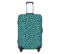 Tamiger Cute Turquoise Leopard Print Elastic Washable Baggage Protector Universal Suitcase Cover Travel Luggage Cover