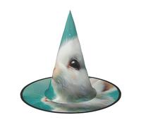 Tamiger Cute White Rabbit Print Adults Carnival Hat Party Theme Cosplay Costume Festive Headwear Travel Accessory
