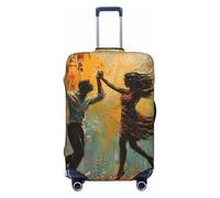Tamiger Dance with Music Print Elastic Washable Baggage Protector Universal Suitcase Cover Travel Luggage Cover