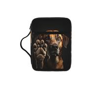 Tamiger Dog Animal Pet Paw Print Bible Storage Bag Scripture Holder Religious Organizer Christian Gift Accessory