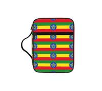 Tamiger Flag of Ethiopia Print Bible Storage Bag Scripture Holder Religious Organizer Christian Gift Accessory