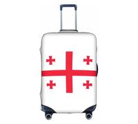 Tamiger Flag of Georgia Print Universal Travel Suitcase Cover Luggage Protector Elastic Lightweight Reusable