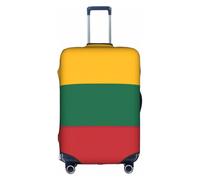 Tamiger Flag of Lithuania Print Universal Travel Suitcase Cover Luggage Protector Elastic Lightweight Reusable