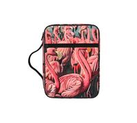 Tamiger Flamingo Print Bible Storage Bag Scripture Holder Religious Organizer Christian Gift Accessory