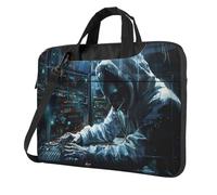 Tamiger Hacker Attack Print Stylish Laptop Bag Portable Notebook Case Business Office Commute Weekend Trips