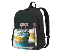 Tamiger Happy Birthday Cakes Print Large Capacity Unisex Bag Water-Resistant Lightweight Outdoor Weekend Getaways