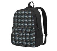 Tamiger Horror Ghost Skull Print Large Capacity Unisex Bag Water-Resistant Lightweight Outdoor Weekend Getaways