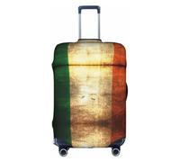 Tamiger Irish Flag Print Universal Travel Suitcase Cover Luggage Protector Elastic Lightweight Reusable