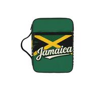 Tamiger Jamaican Flag Elements Print Bible Storage Bag Scripture Holder Religious Organizer Christian Gift Accessory