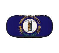 Tamiger Kentucky State Flag Print Functionality Storage Pencil Bag School Students Boys Girls Everyday Use Practical