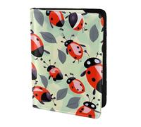 Tamiger Ladybugs Cartoon Pattern Print 5.5in Passport Travel Document Wallet Unisex Gift for Vacations Business Trips