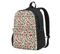 Tamiger Ladybugs Cartoon Pattern Print Large Capacity Unisex Bag Water-Resistant Lightweight Outdoor Weekend Getaways