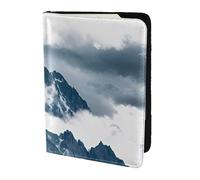 Tamiger Landscape with Mountains and Clouds Print 5.5in Passport Travel Document Wallet Unisex Gift for Vacations Business Trips