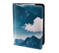 Tamiger Landscape with Mountains Print 5.5in Passport Travel Document Wallet Unisex Gift for Vacations Business Trips