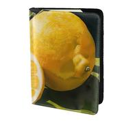 Tamiger Lemon Fruit Print 5.5in Passport Travel Document Wallet Unisex Gift for Vacations Business Trips