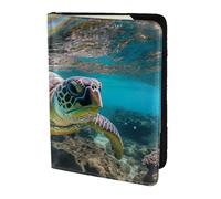 Tamiger Lord Howe Island Sea Turtle Print 5.5in Passport Travel Document Wallet Unisex Gift for Vacations Business Trips