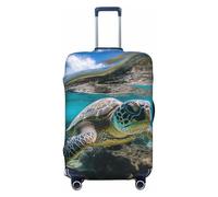 Tamiger Lord Howe Island Sea Turtle Print Elastic Washable Baggage Protector Universal Suitcase Cover Travel Luggage Cover