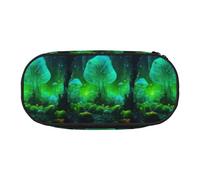 Tamiger Magic Mushroom Print Functionality Storage Pencil Bag School Students Boys Girls Everyday Use Practical
