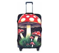 Tamiger Magic Mushrooms Print Universal Travel Suitcase Cover Luggage Protector Elastic Lightweight Reusable