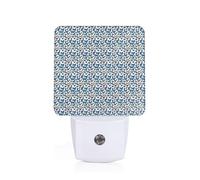 Tamiger Many Blue Butterfly Print Night Light for Home Decor Bedroom Hallway Bathroom for Nightlight Illumination