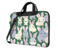 Tamiger Many Bunny Cute Print Stylish Laptop Bag Portable Notebook Case Business Office Commute Weekend Trips