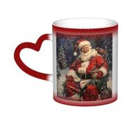 Tamiger Merry Christmas Print Starry Sky Color Changing Mug Ceramic Coffee Mug Home Office Daily Use Accessory