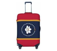 Tamiger Mississippi State Flag Print Elastic Washable Baggage Protector Universal Suitcase Cover Travel Luggage Cover