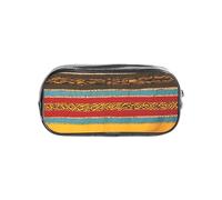 Tamiger Native American Pattern Print Clear Pencil Case Transparent Stationery Organizer Pouch Travel Office Supplies