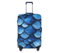 Tamiger Ocean Sea Blue Mermaid Fish Print Elastic Washable Baggage Protector Universal Suitcase Cover Travel Luggage Cover
