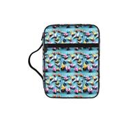 Tamiger Origami Paper Cranes Print Bible Storage Bag Scripture Holder Religious Organizer Christian Gift Accessory