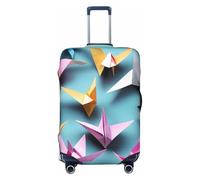 Tamiger Origami Paper Cranes Print Stretch Universal Suitcase Cover Luggage Protector Elastic Travel Accessory Storage