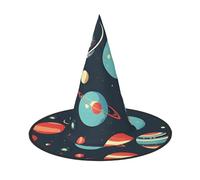 Tamiger Outer Space Planet Print Adults Carnival Hat Party Theme Cosplay Costume Festive Headwear Travel Accessory