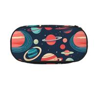Tamiger Outer Space Planets Print Functionality Storage Pencil Bag School Students Boys Girls Everyday Use Practical