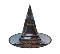 Tamiger Paris Eiffel Tower Print Adults Carnival Hat Party Theme Cosplay Costume Festive Headwear Travel Accessory