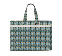 Tamiger Pineapple By The Sea Print Canvas Tote Document Office Shopping Commuting Business Trips Storage File Bag