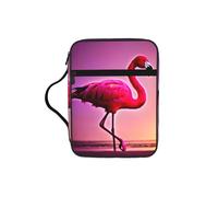 Tamiger Pink Flamingo Pattern Print Bible Storage Bag Scripture Holder Religious Organizer Christian Gift Accessory