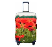 Tamiger Poppy Flowers Vivid Petals Print Elastic Washable Baggage Protector Universal Suitcase Cover Travel Luggage Cover