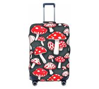 Tamiger Red White Mushroom Print Elastic Washable Baggage Protector Universal Suitcase Cover Travel Luggage Cover