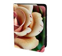 Tamiger Rustic Rose Flower Print 5.5in Passport Travel Document Wallet Unisex Gift for Vacations Business Trips