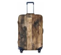 Tamiger Rustic Wood Plank Print Elastic Washable Baggage Protector Universal Suitcase Cover Travel Luggage Cover