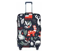 Tamiger Scandinavian Animals Print Universal Travel Suitcase Cover Luggage Protector Elastic Lightweight Reusable