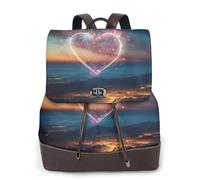 Tamiger Shooting Star Heart Print Stylish Women'S Backpack Versatile Rucksack Daily Travel Bag Work Weekend Getaway