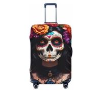 Tamiger Skull Skeleton Print Elastic Washable Baggage Protector Universal Suitcase Cover Travel Luggage Cover
